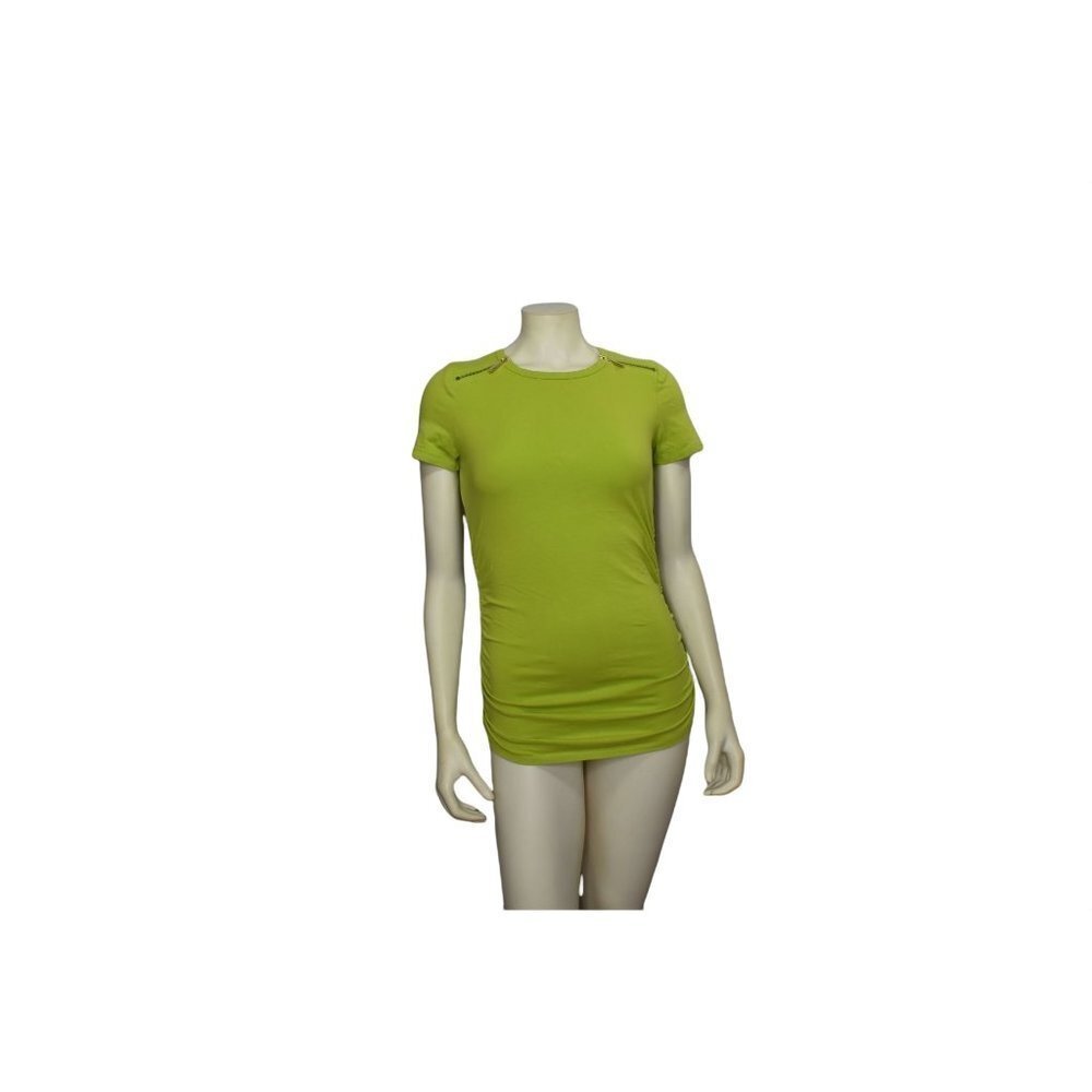 MICHAEL KORS SHORT SLEEVE SIDE RUCHED SIDE TOP SZ SM‎